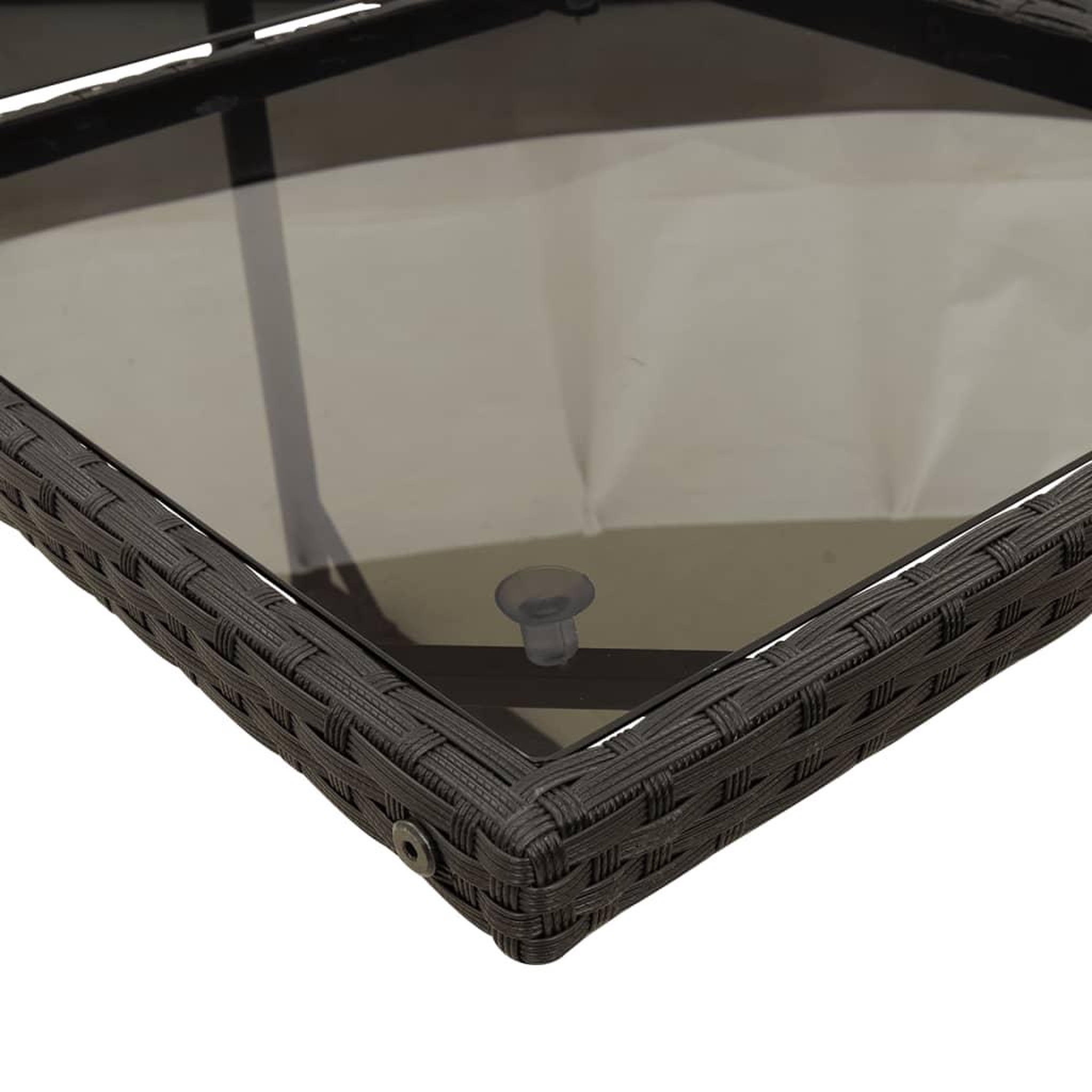 Voir la diapositive 5 : VIDAXL Ensemble a manger de jardin coussins 7pcs Noir Resine tressee