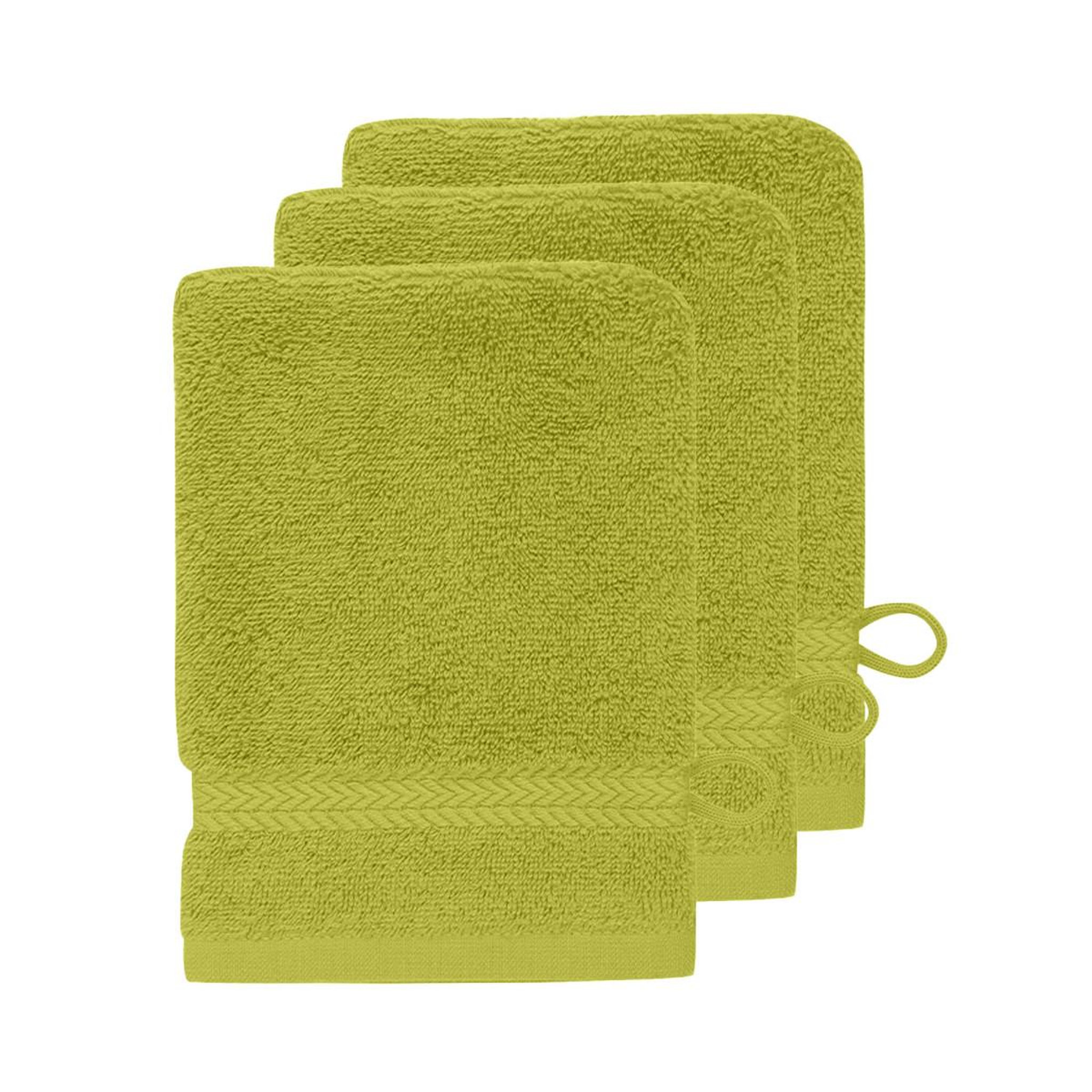 Voir la diapositive 1 : Sensei Maison Lot de 3 gants de toilette 550 g/m² LUXURY - 16x22 cm