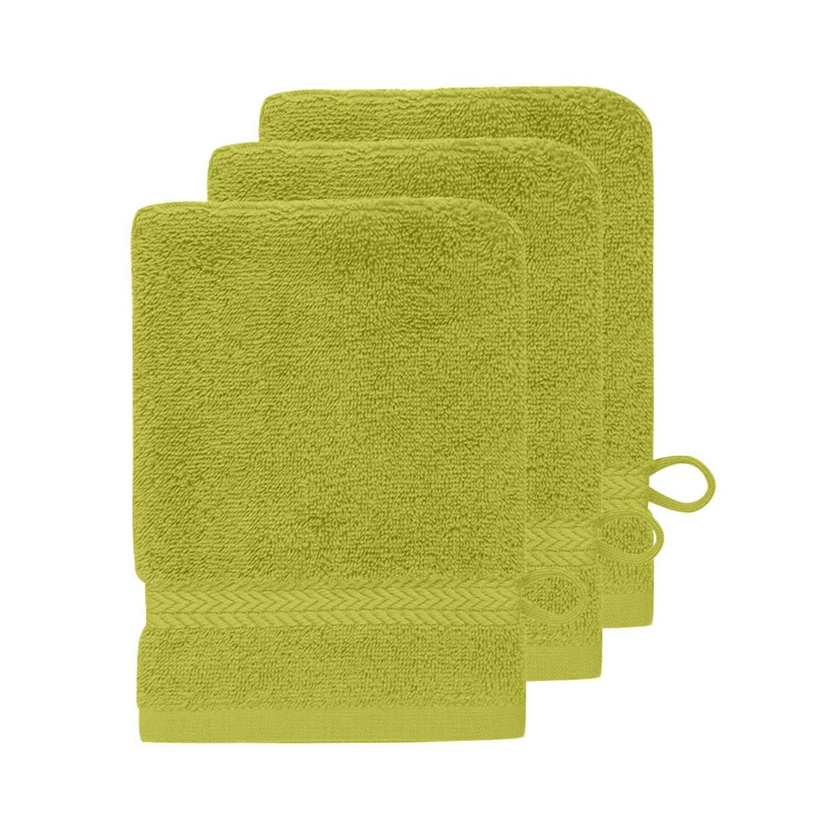 Sensei Maison Lot de 3 gants de toilette 550 g/m² LUXURY - 16x22 cm