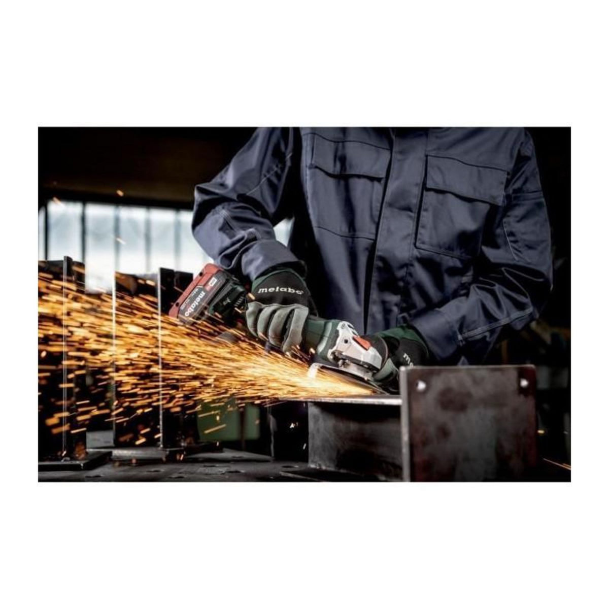 METABO Meuleuse d'angle sans fil - METABO - WPB 18 LT BL 11-125 Quick - 18 V - MetaBOX 165 L