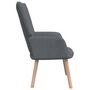 Voir la diapositive 4 : VIDAXL Chaise de relaxation Gris fonce Tissu