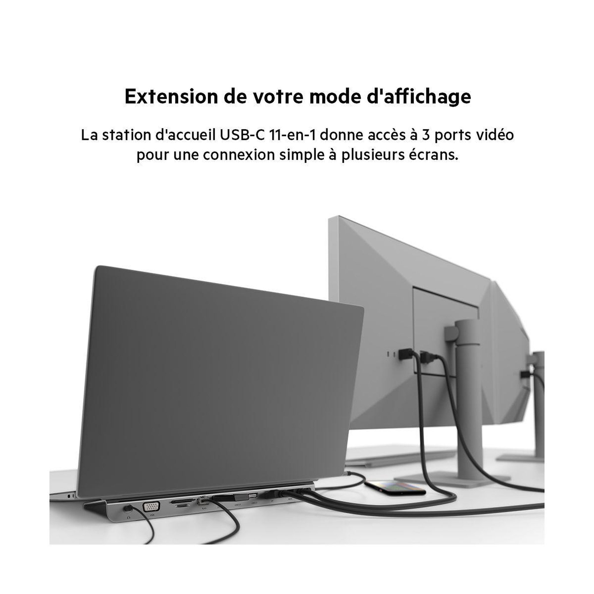 Voir la diapositive 4 : Belkin Station d'accueil usb-c multiport 11-en-1