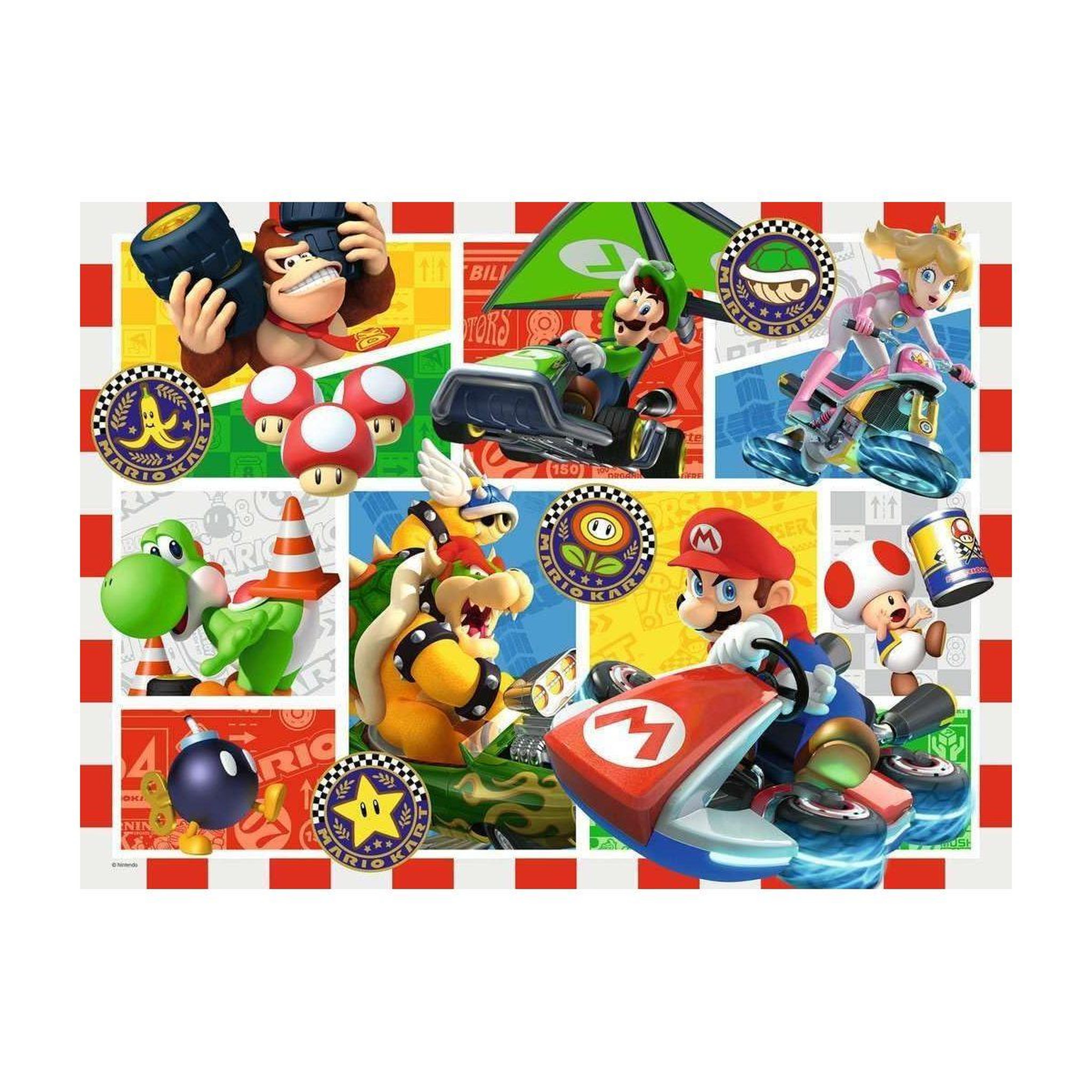 Voir la diapositive 2 : RAVENSBURGER Puzzle 150p xxl  la course de mario kart