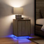 Voir la diapositive 5 : VIDAXL Table de chevet avec lumieres LED chene sonoma 38x34x50 cm