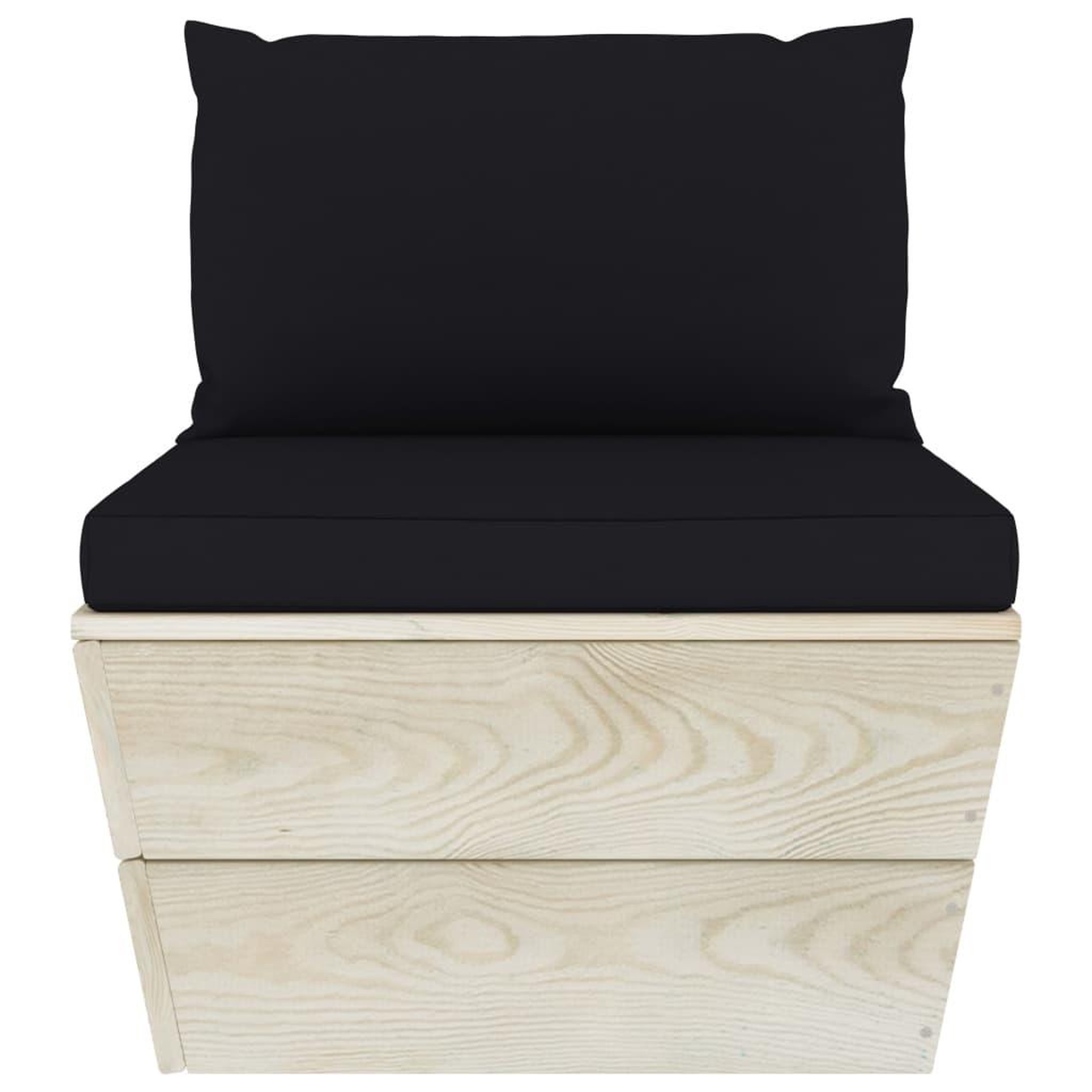 Voir la diapositive 5 : VIDAXL Salon de jardin palette 9 pcs avec coussins bois d'epicea