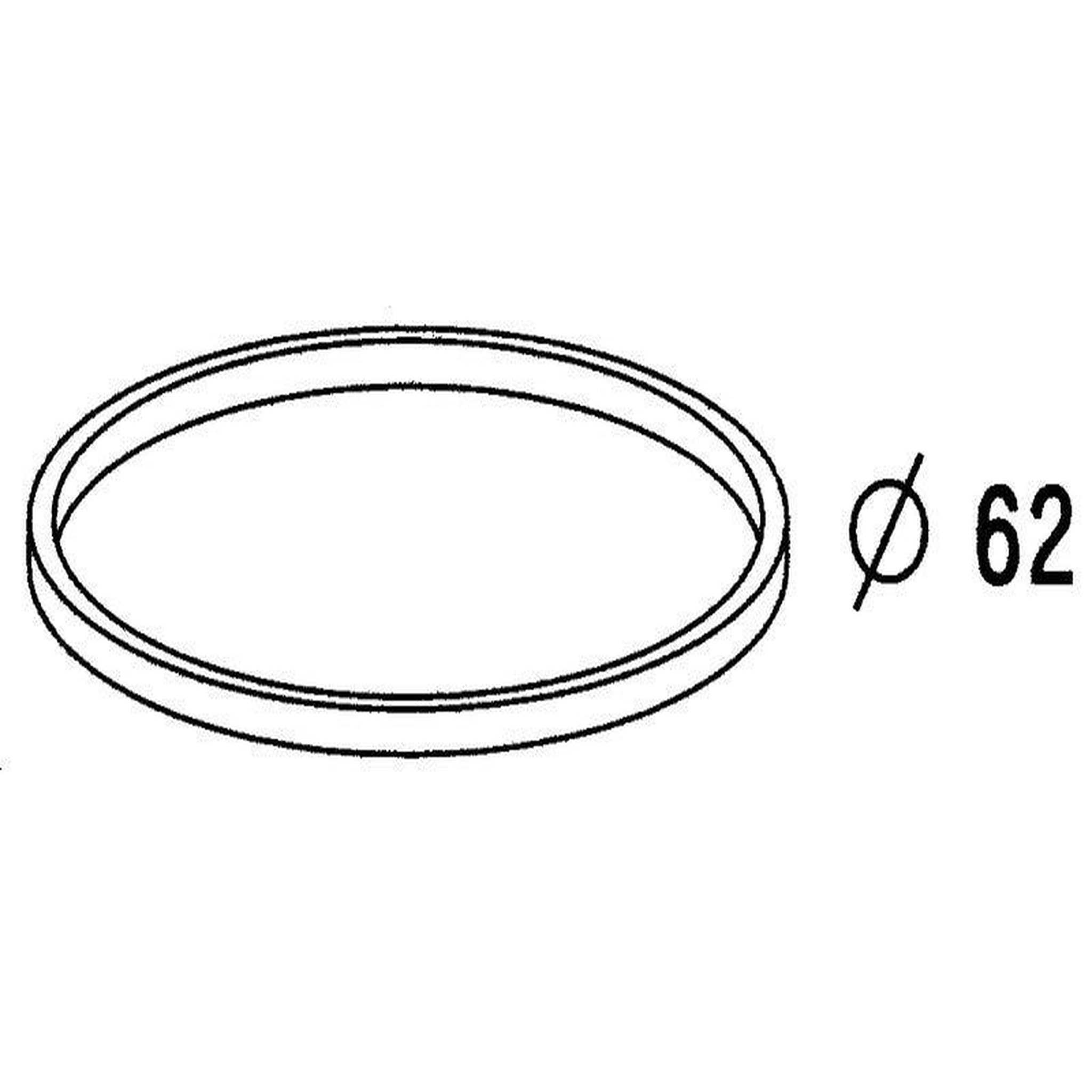 GIRPI Joint de culot pour siphon, 62 x 58 x 3 mm