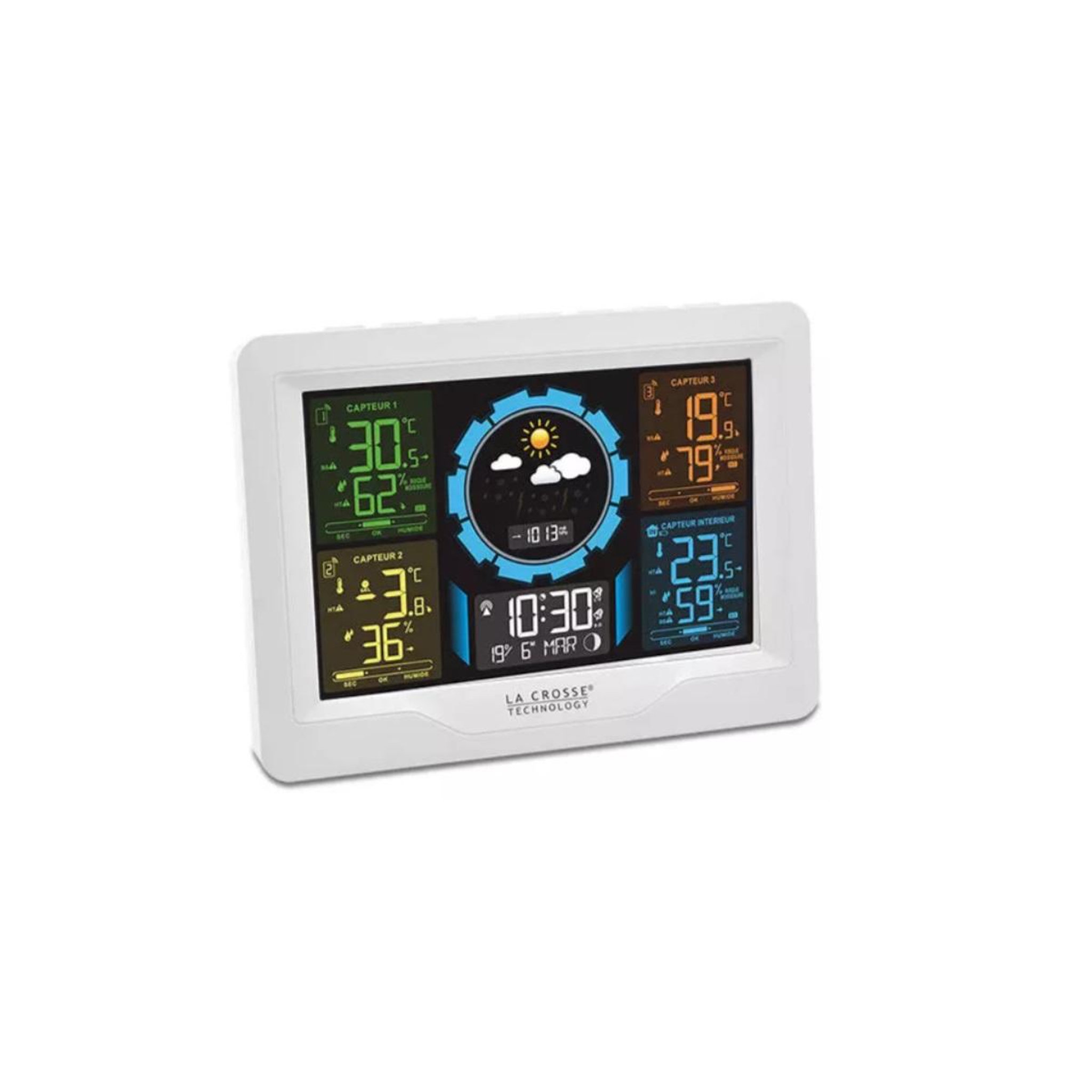 Voir la diapositive 3 : La crosse technology Station météo blanc - WS6304WHI