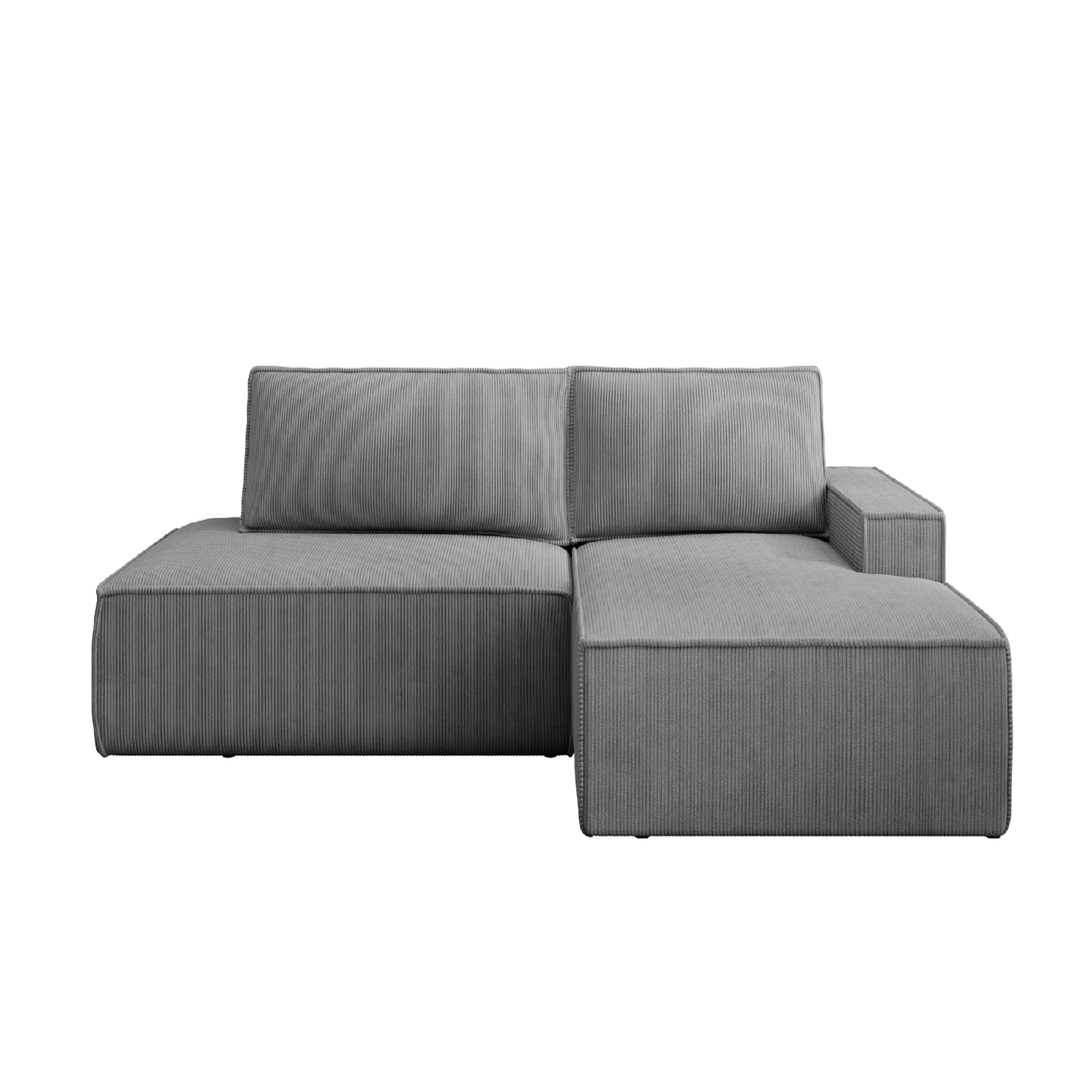 Voir la diapositive 1 : CASANOVA PARIS Jade - d'angle convertible velours côtelé