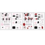 Rayher 48 onglets adhésifs pour Bullet journal - blanc, noir, rouge pas  cher 