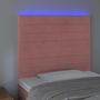 Voir la diapositive 3 : VIDAXL Tete de lit a LED Rose 80x5x118/128 cm Velours