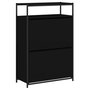 Voir la diapositive 4 : VIDAXL Armoire a chaussures noir 75x34x112 cm bois d'ingenierie