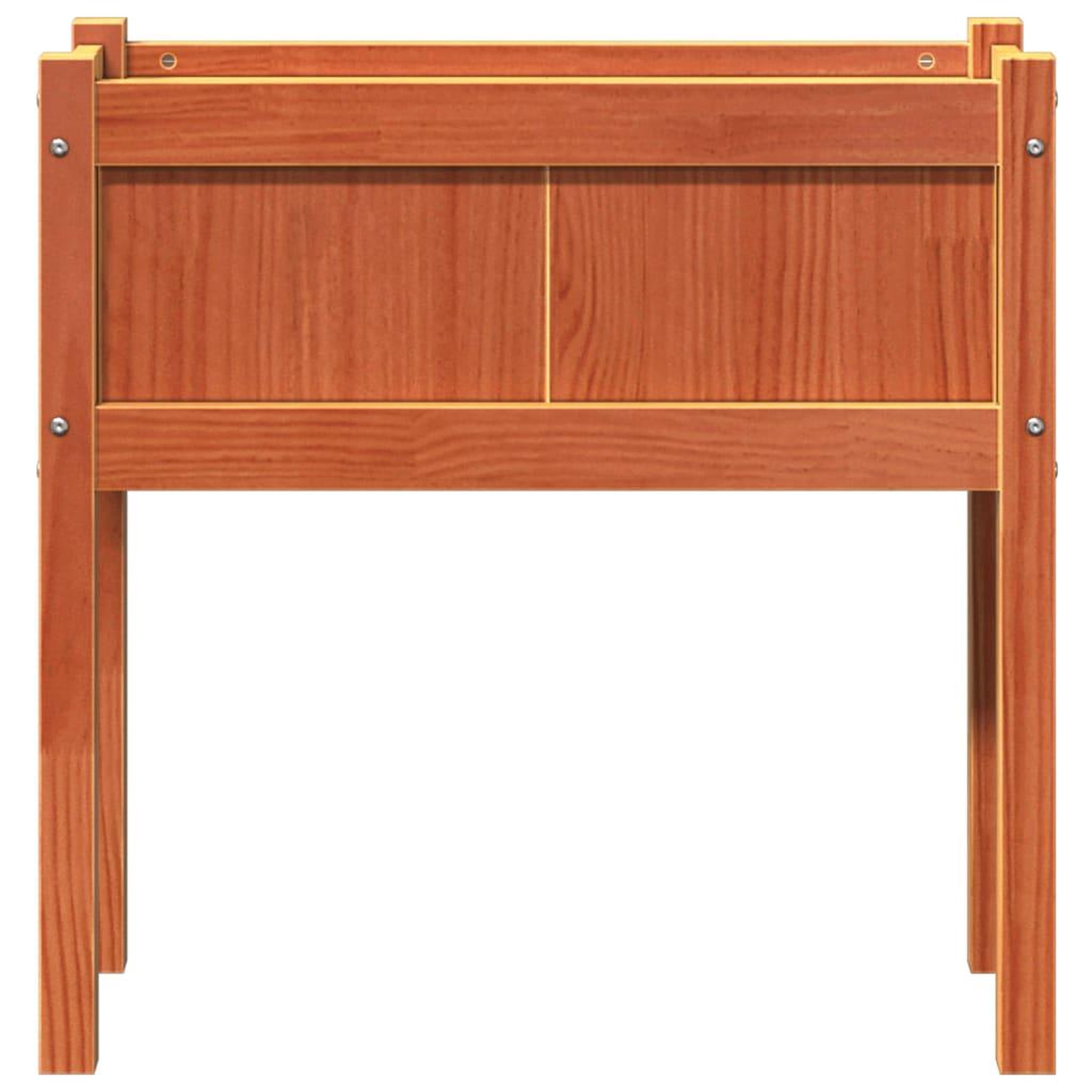 Voir la diapositive 5 : VIDAXL Jardinieres et pieds cire marron 70x31x70 cm bois de pin massif