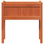 Voir la diapositive 5 : VIDAXL Jardinieres et pieds cire marron 70x31x70 cm bois de pin massif