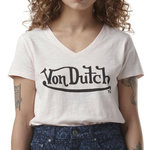 VON DUTCH T shirt  Femme Von Dutch Slub. Coloris disponibles : Rose