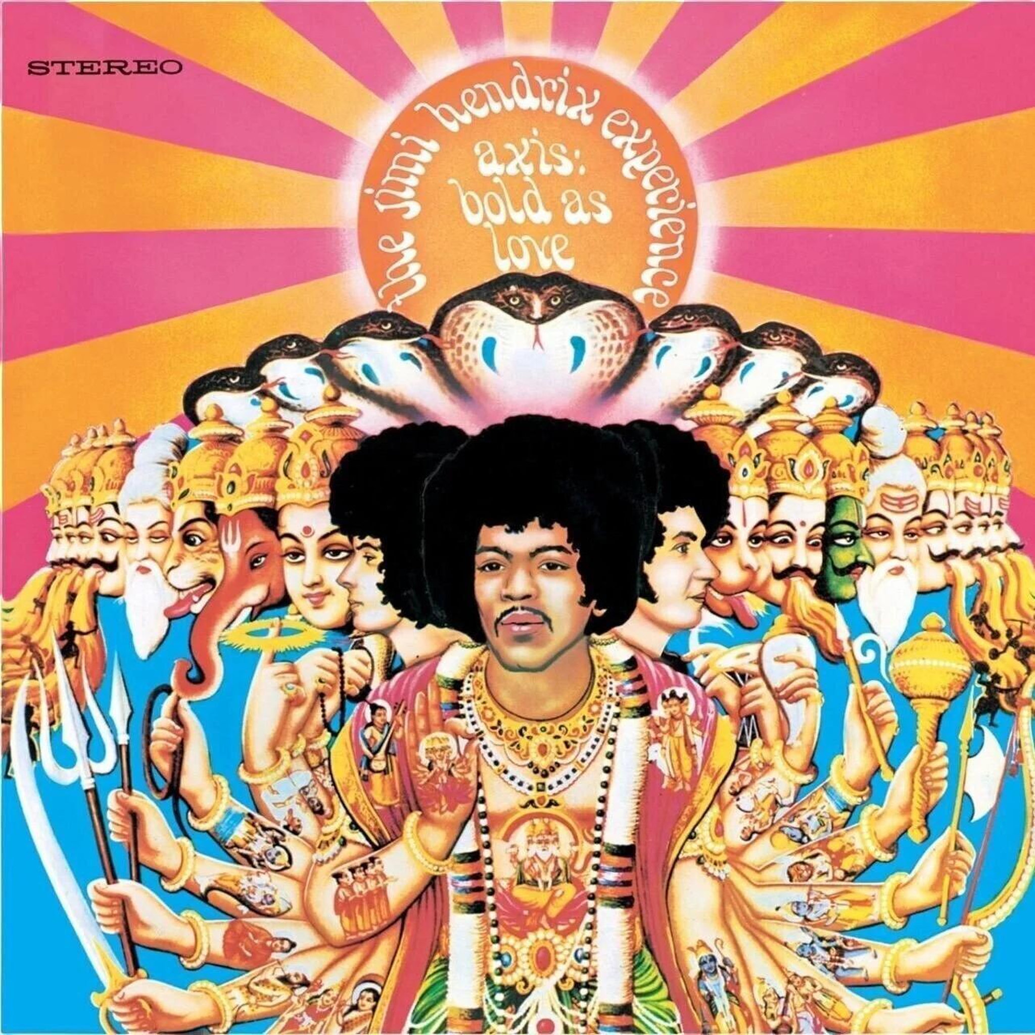 Album vinyle non-communique Axis: Bold As Love vinyle orange et jaune