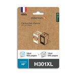 ESSENTIEL B Cartouche Pack Compatible H301 XL (Noir + 3 Couleurs Haute Capacité)
