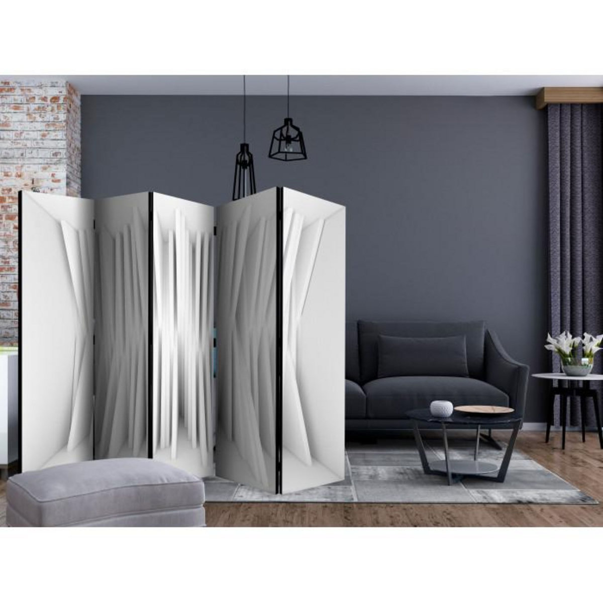 Paris Prix Paravent 5 Volets  White Balance  172x225cm