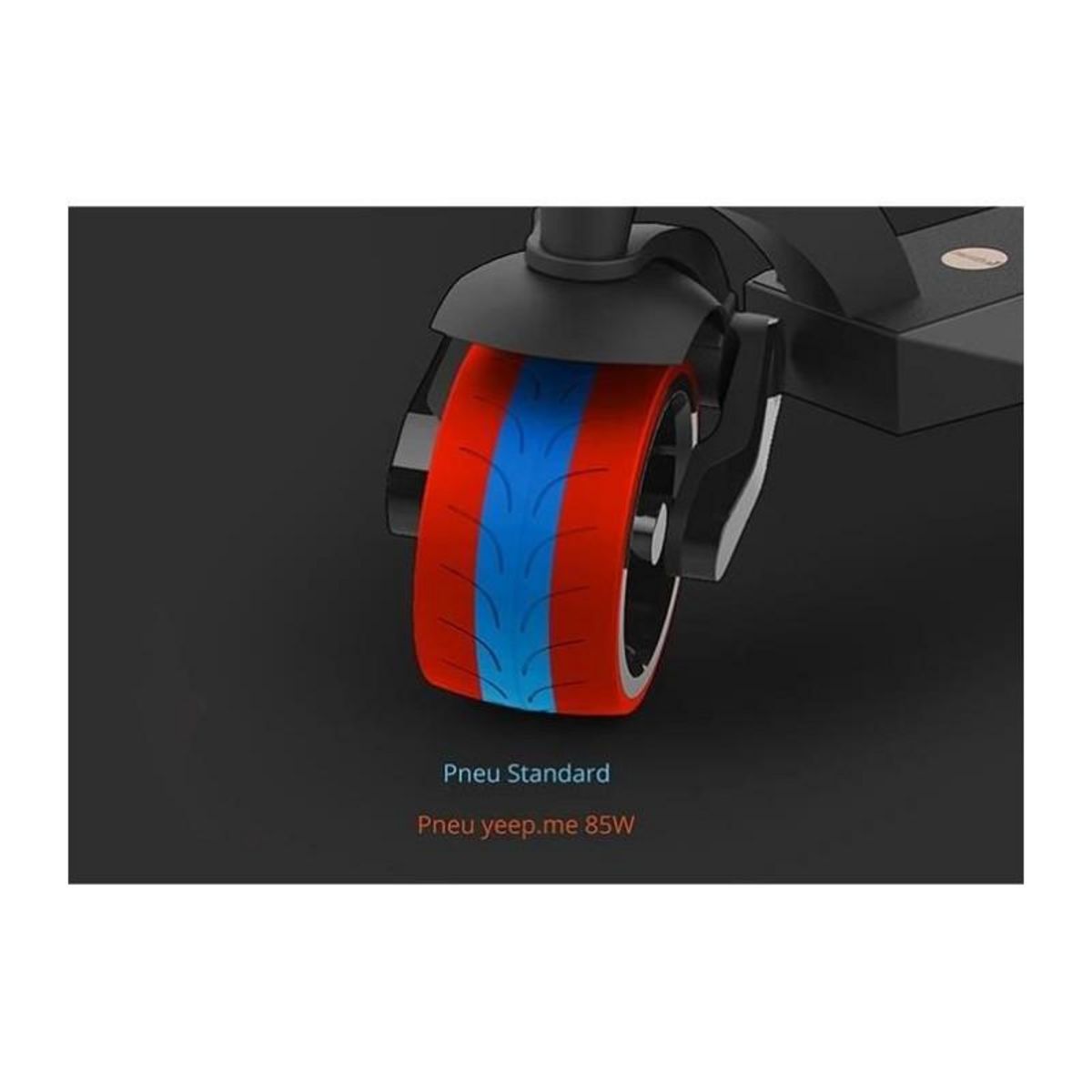 YEEP.ME Trottinette électrique - YEEP.ME - 85W - 8,5 - 800W - 10Ah - 48V - 35km - Roues X-Large