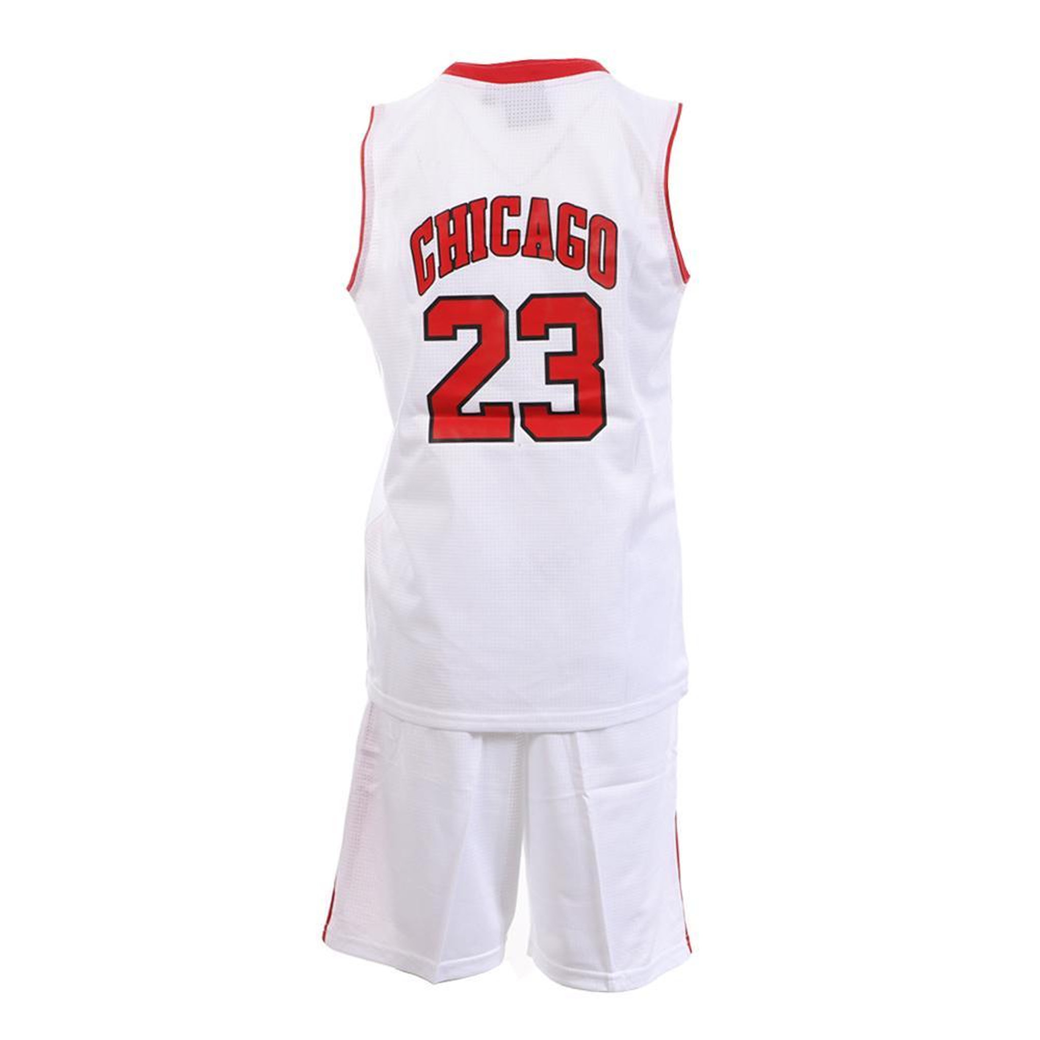 Voir la diapositive 2 : SPORTZONE Chicago Bulls Ensemble de basket Blanc Enfant Sport Zone DAPL5811