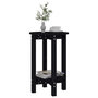 Voir la diapositive 4 : VIDAXL Table basse Noir Ø 40x60 cm Bois massif de pin