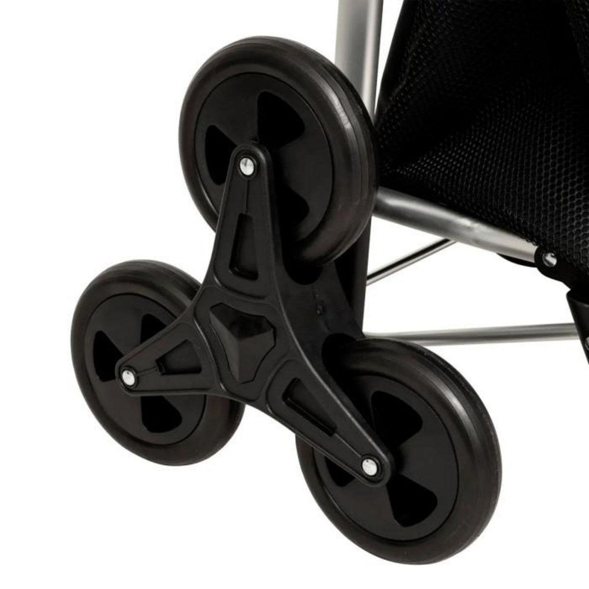 FIVE Chariot de Marché Pliable  Tout Terrain  46L Noir