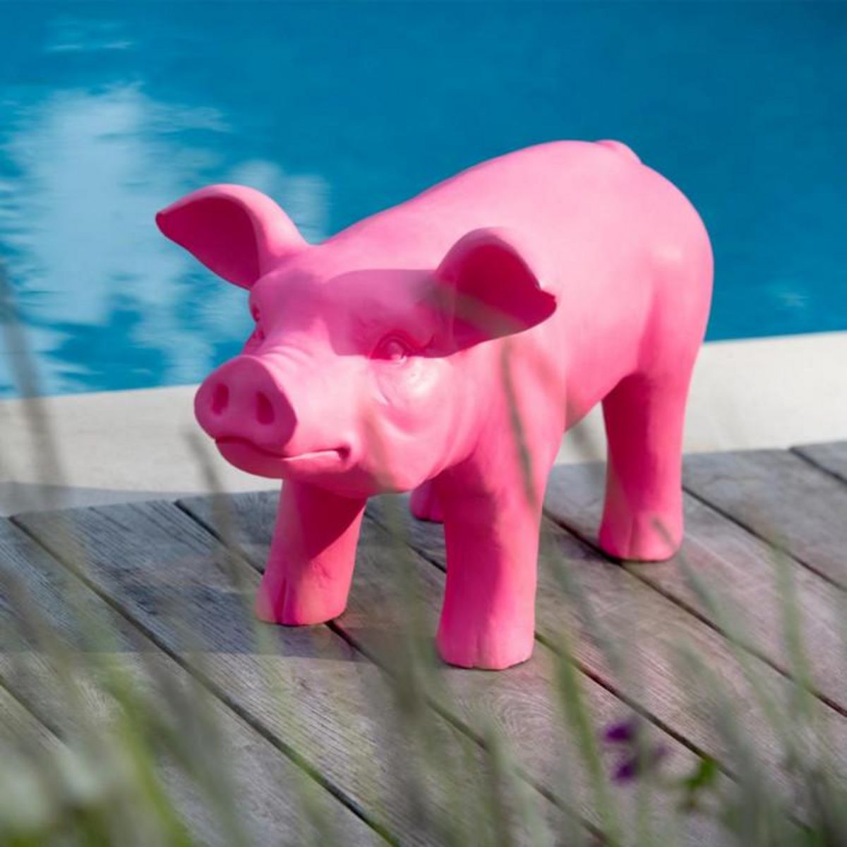 Paris Prix Statuette Cochon Extérieur  Alfredo  66cm Rose