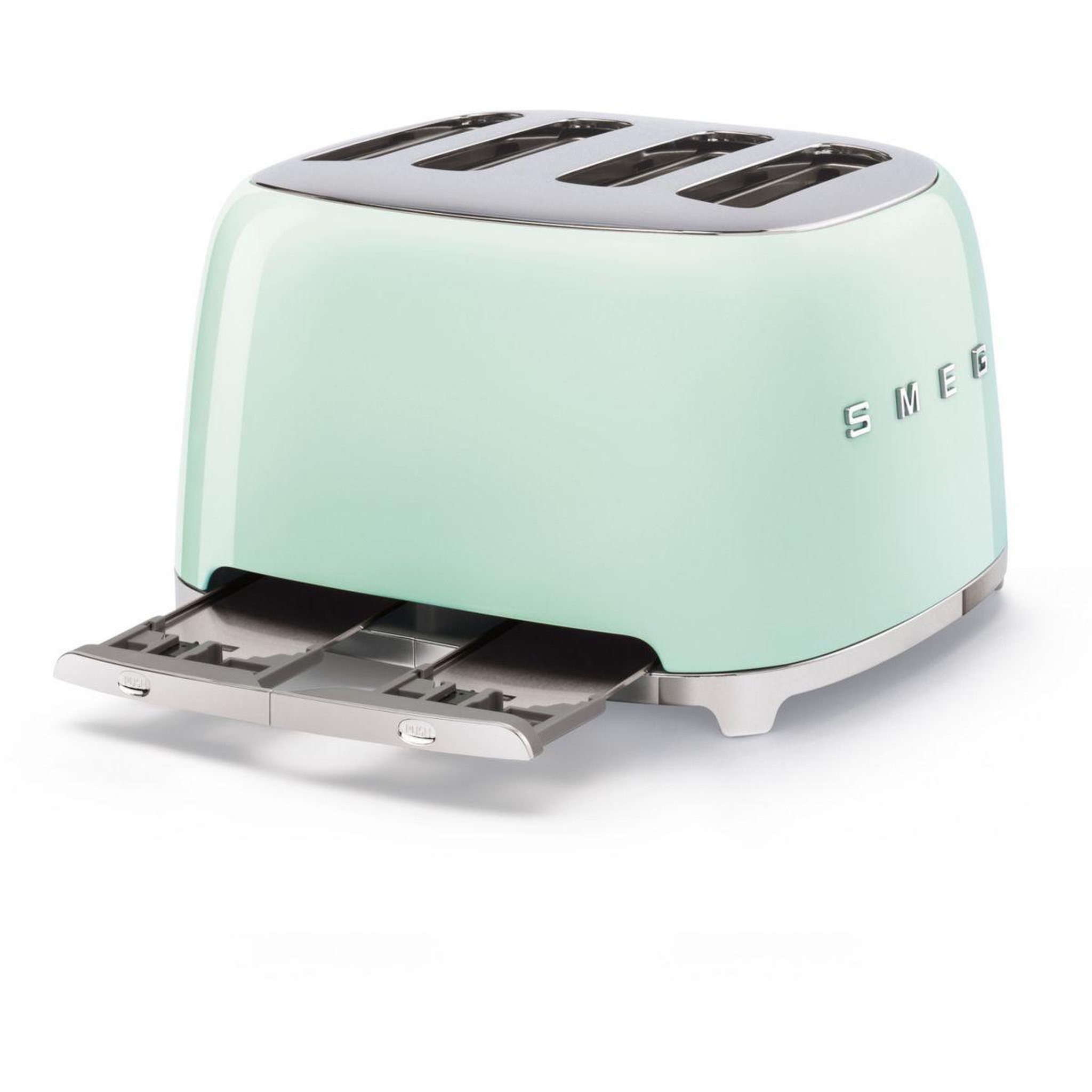 Voir la diapositive 4 : SMEG Grille-pain tsf03pgeu vert d'eau