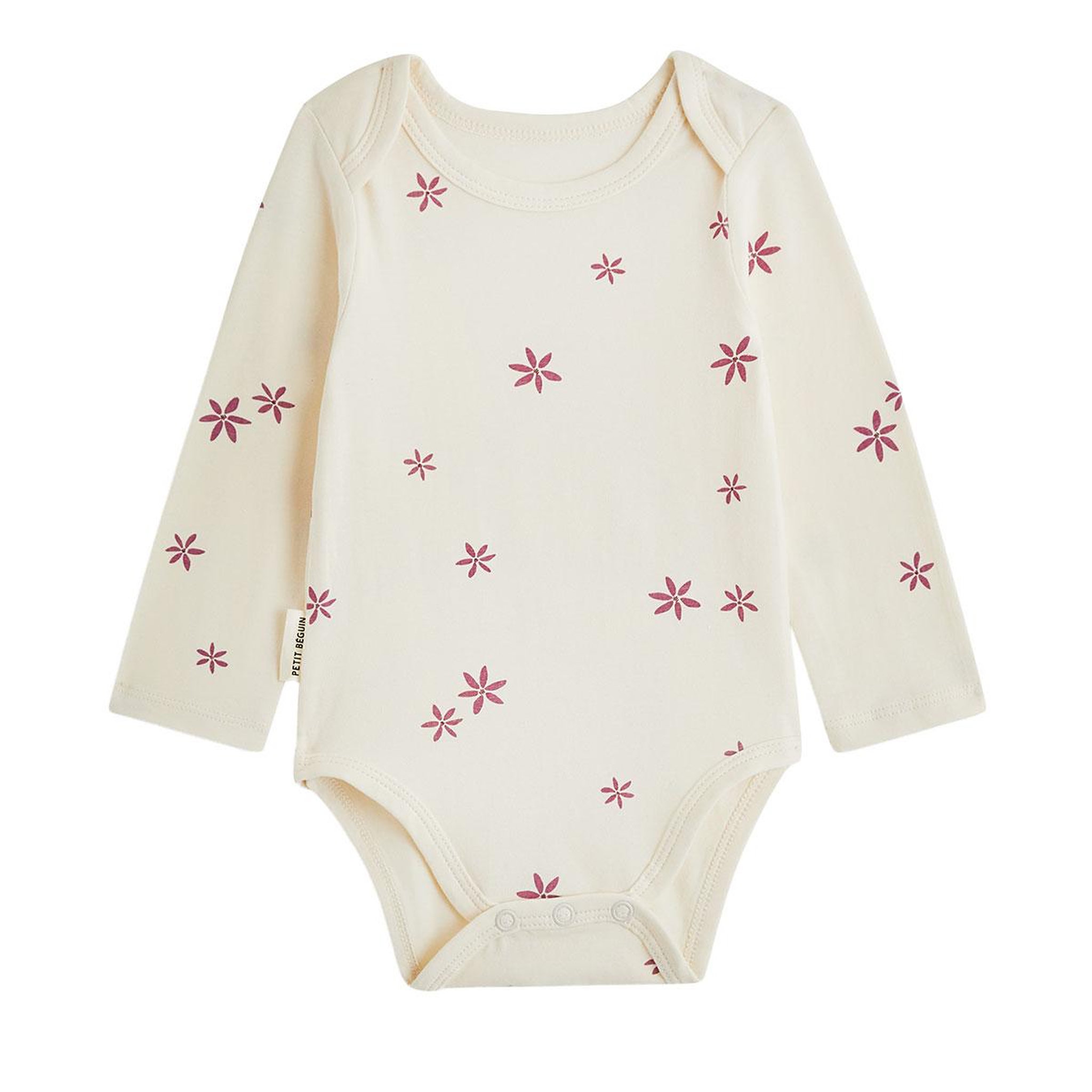 Voir la diapositive 2 : PETIT BEGUIN Lot de 2 bodies bébé manches longues Misti