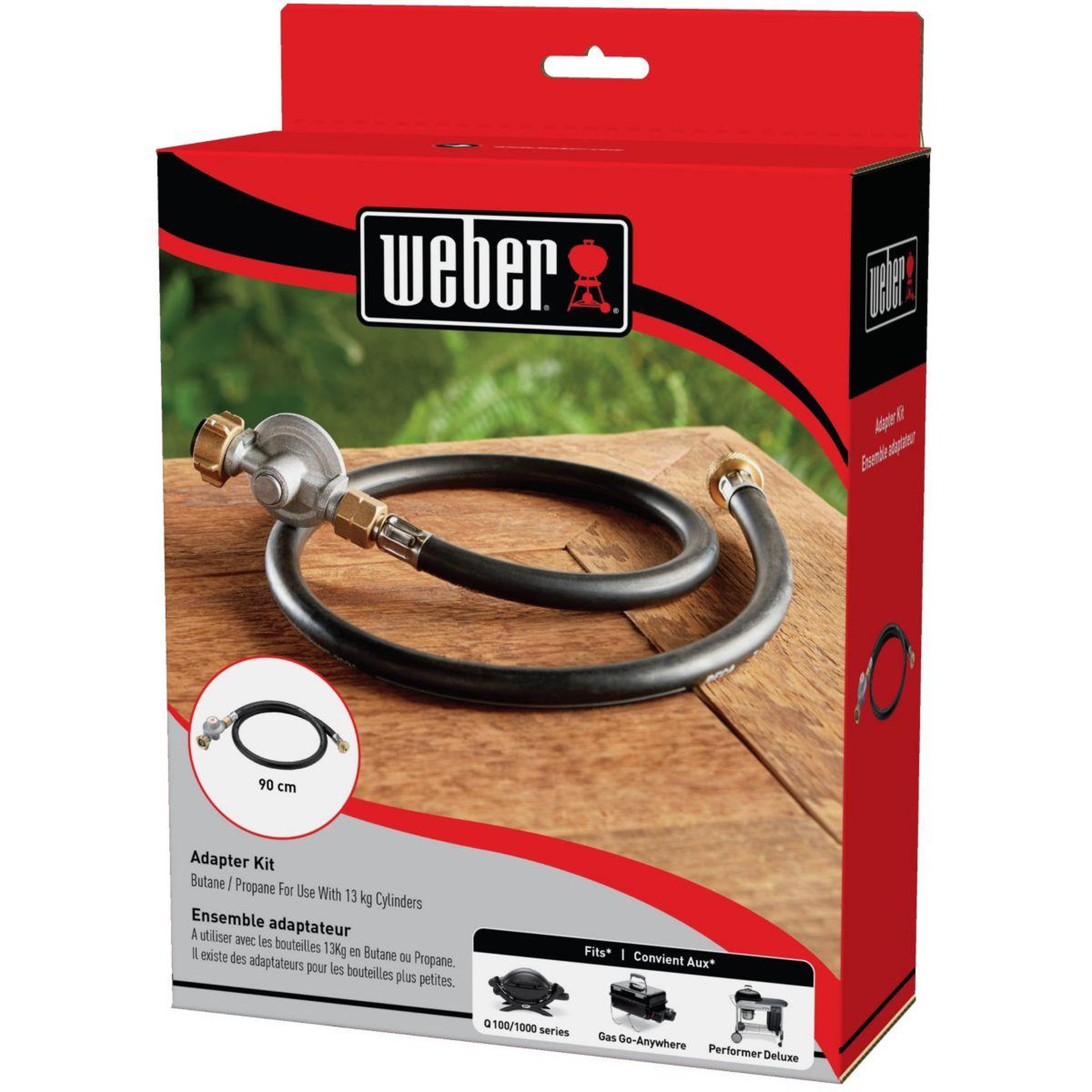 Voir la diapositive 3 : Weber Tuyau gaz kit 3 en 1 et détendeur