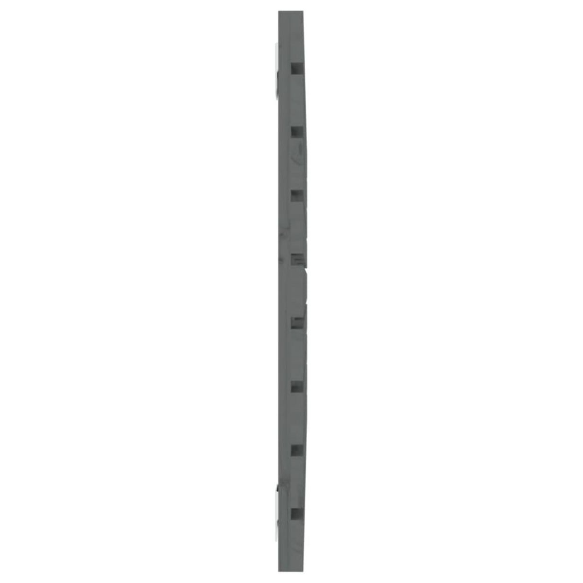 VIDAXL Tete de lit murale Gris 96x3x63 cm Bois massif de pin