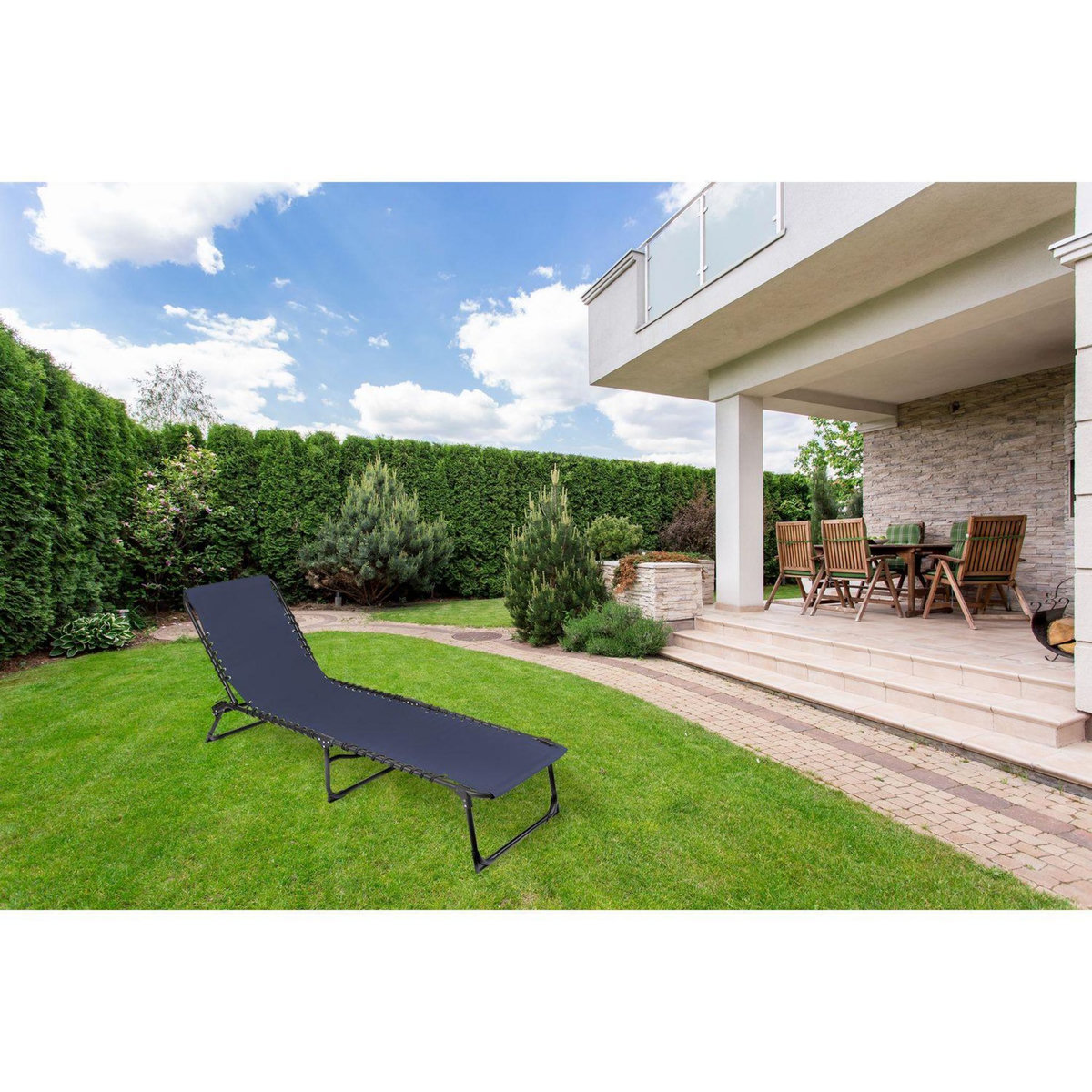 SUNNYDAYS Lot de 2 bains de soleil - Bleu