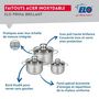 Voir la diapositive 3 : ELO Ensemble de 3 Poêles de cuisson 20, 24 et 28 cm et 3 faitouts 12, 14 et 16 cm Elo Prima Brillant