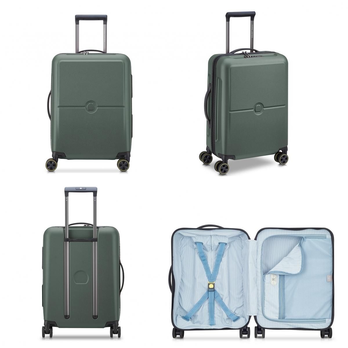 Delsey Valise cabine rigide ultra-légère Turenne 2.0 TSA polycarbonate 55cm