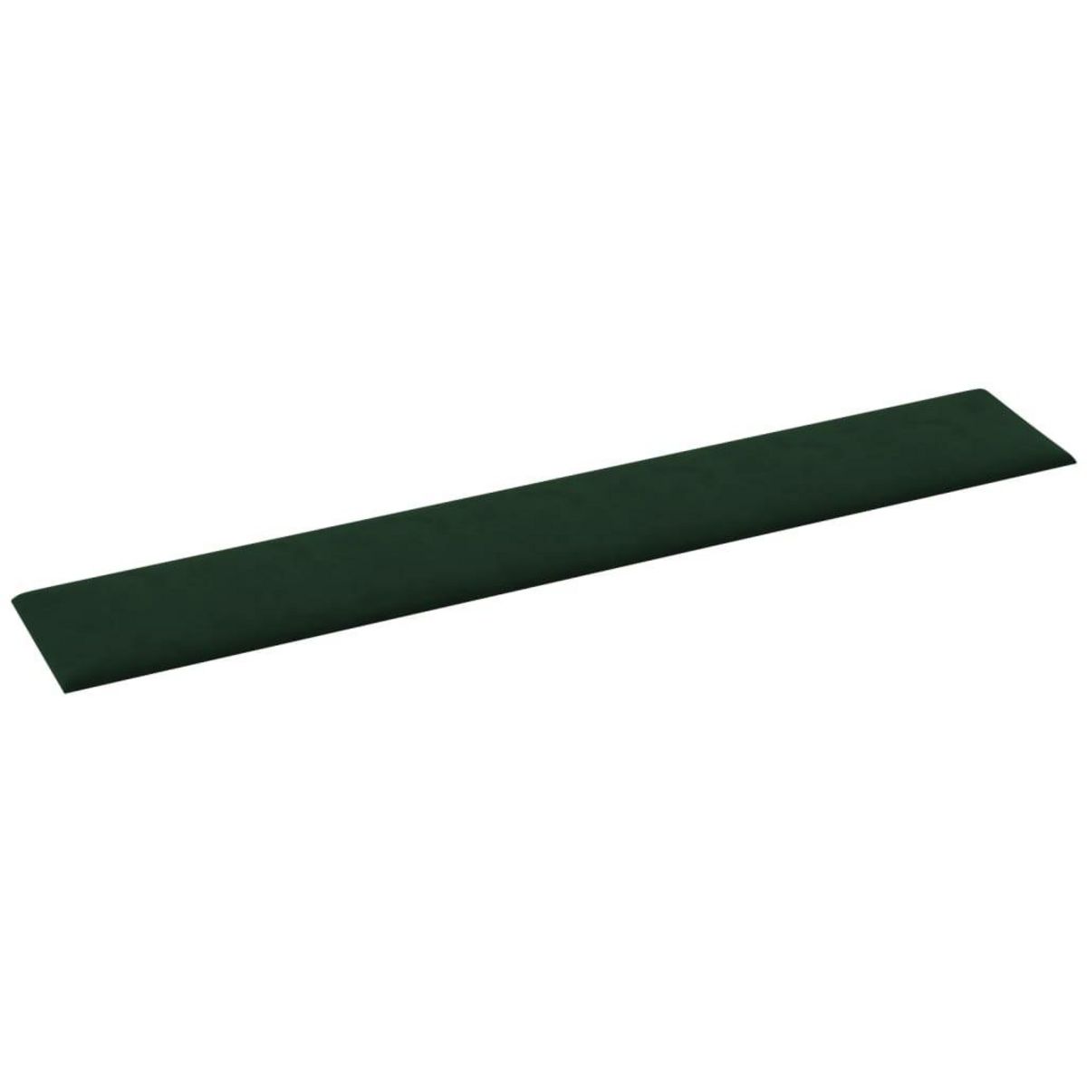 VIDAXL Panneaux muraux 12 pcs Vert fonce 90x15 cm Velours 1,62 m²