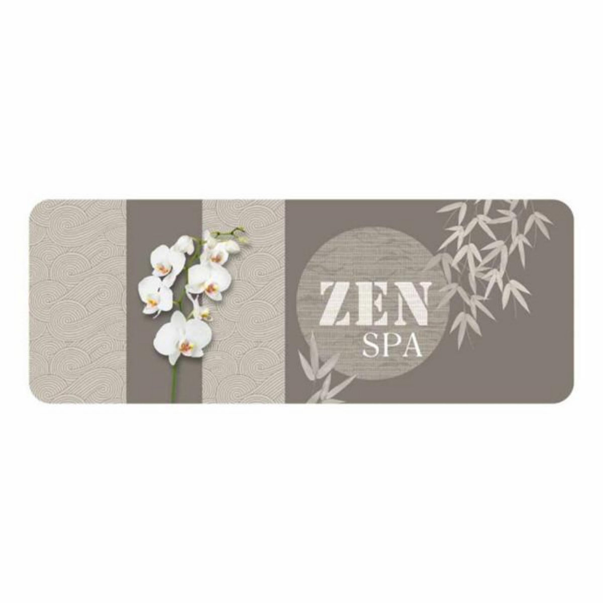 Paris Prix Tapis Déco Imprimé  Spazen  45x120cm Taupe