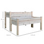 Voir la diapositive 3 : OUTSUNNY Jardinière sur pieds carré potager 2 étages dim. 115L x 114l x 76H cm inserts d'irrigation bois sapin naturel