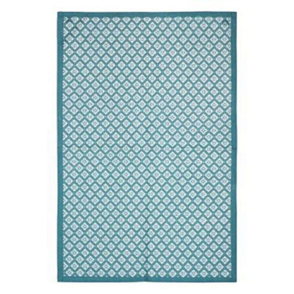 ATMOSPHERA Lot de 3 Torchons  Imprimé  45x70cm Bleu