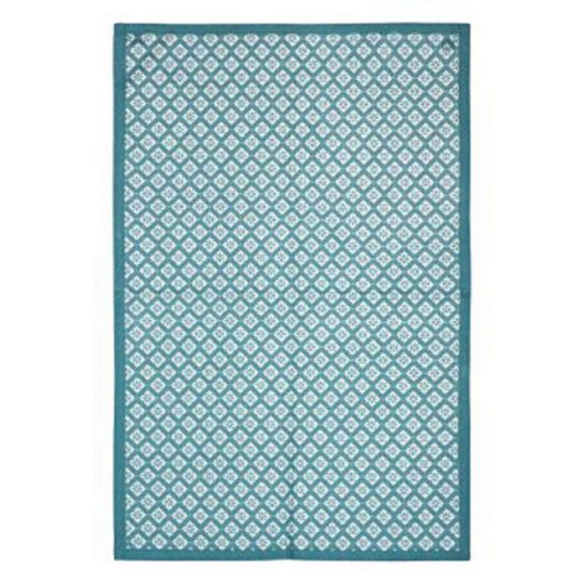 ATMOSPHERA Lot de 3 Torchons  Imprimé  45x70cm Bleu