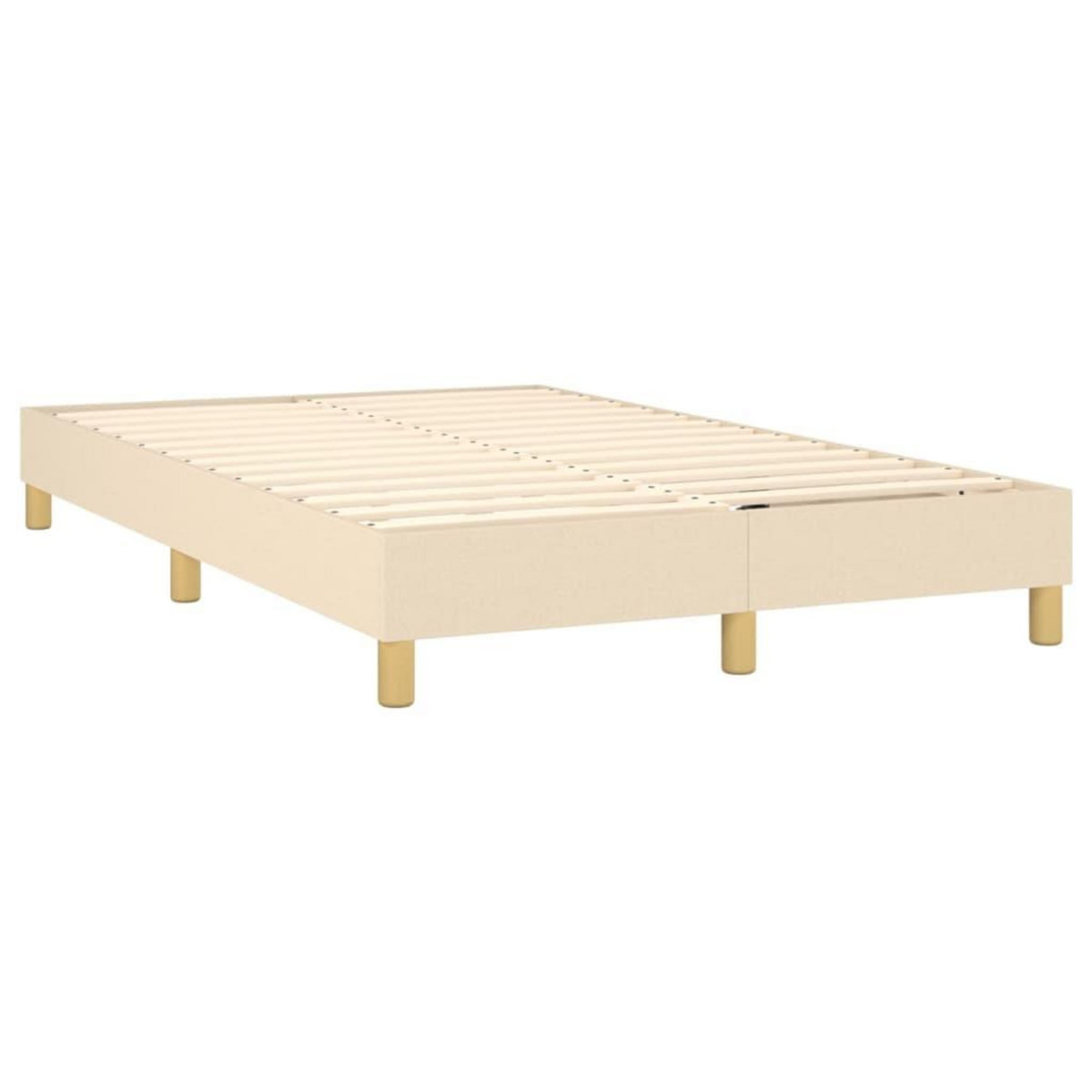 VIDAXL Cadre de lit sans matelas creme 120x200 cm tissu