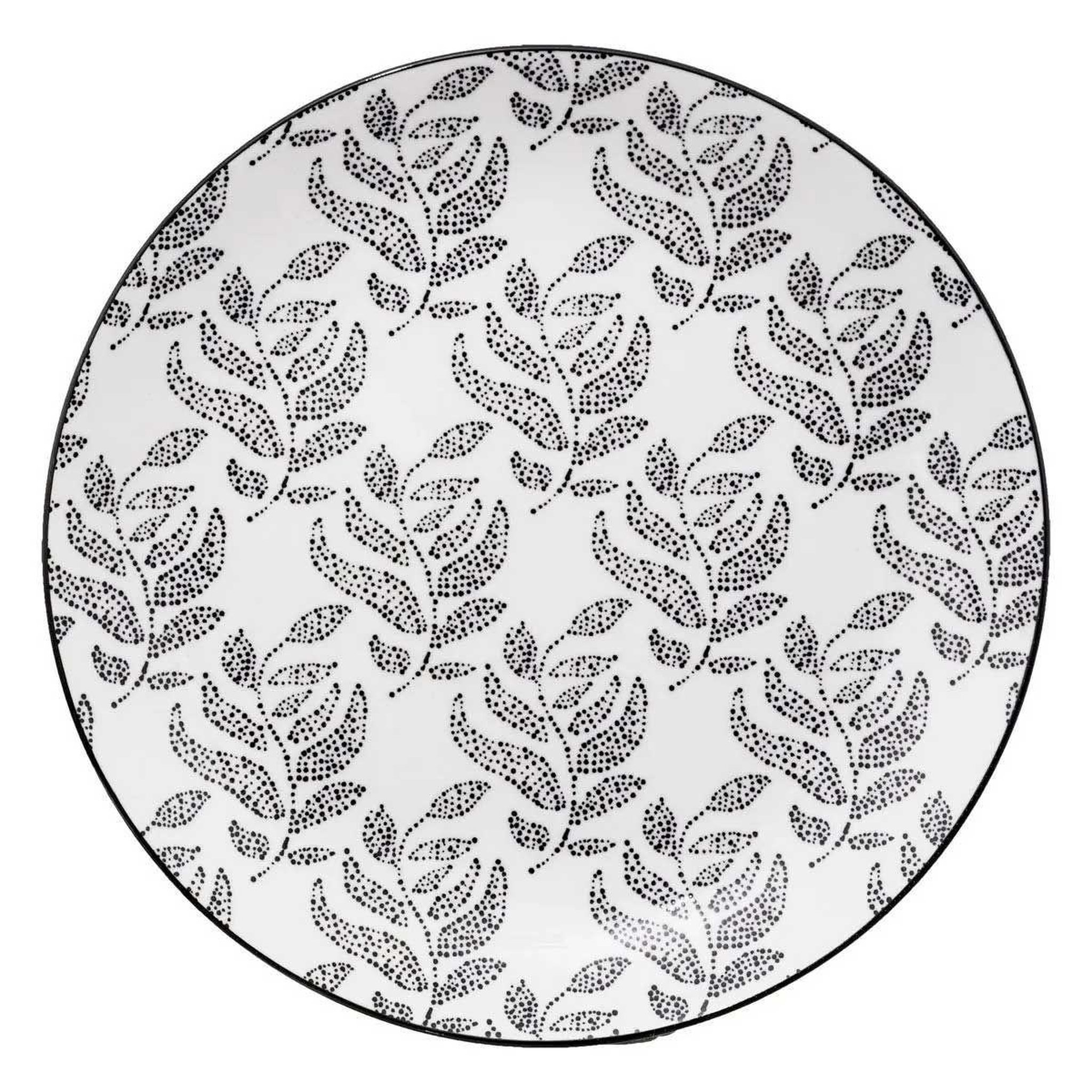 Voir la diapositive 2 : SECRET DE GOURMET Service de table 18 pièces  eva  27cm blanc & noir