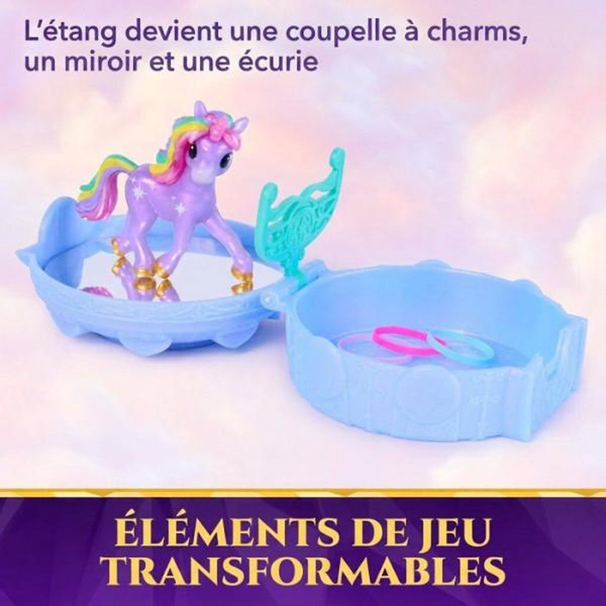 Voir la diapositive 5 : SPIN MASTER Tete a coiffer 2 en 1 Licorne Wildstar - Unicorn Academy - Se transforme en playset - SPIN MASTER - A partir De 4 Ans