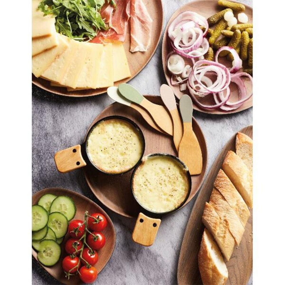 point virgule Set 4 spatules 13cm en bambou - pv-bam-1210