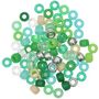Voir la diapositive 2 : RICO DESIGN Itoshii pack 80 perles Ponii Vert mix