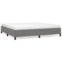 Voir la diapositive 2 : VIDAXL Cadre de lit sans matelas gris fonce 200x200 cm tissu