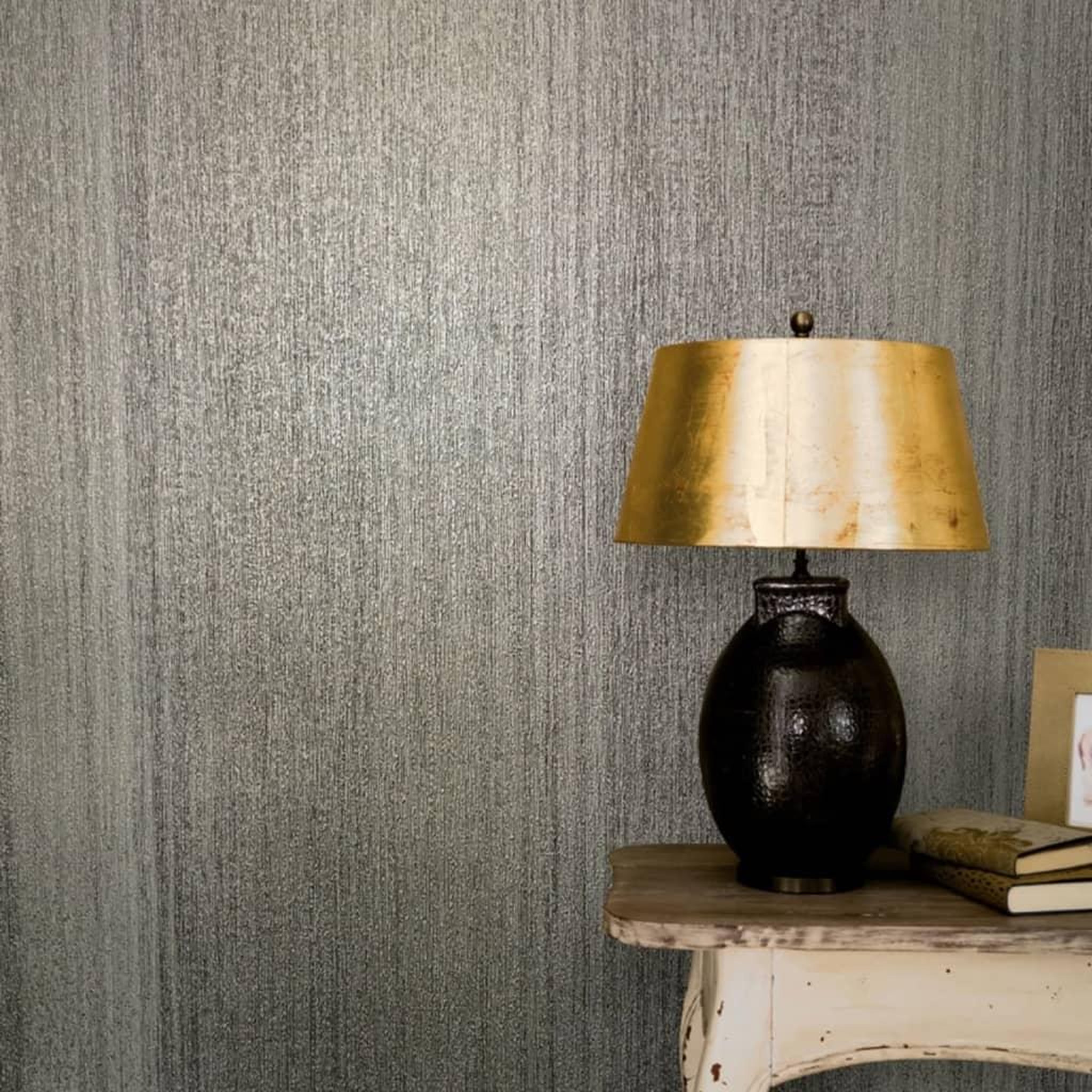 Voir la diapositive 1 : Noordwand Noordwand Papier peint Vintage Deluxe Walpaper Stripes Marron et gris
