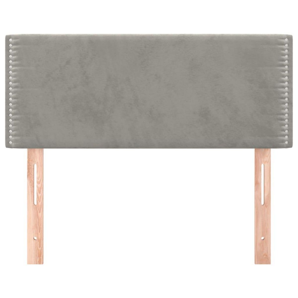 VIDAXL Tete de lit Gris clair 90x5x78/88 cm Velours