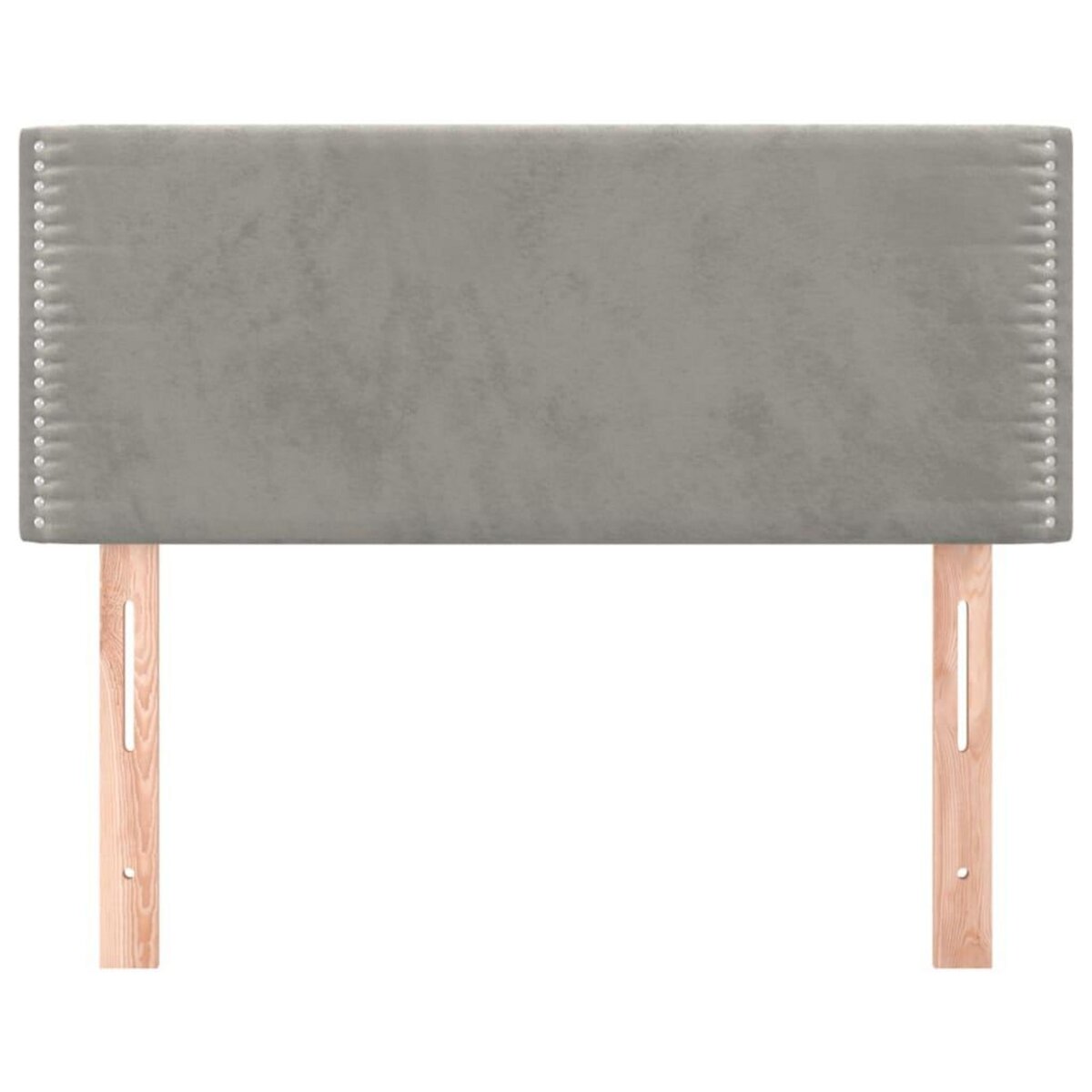 VIDAXL Tete de lit Gris clair 90x5x78/88 cm Velours