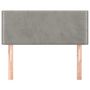 Voir la diapositive 3 : VIDAXL Tete de lit Gris clair 90x5x78/88 cm Velours