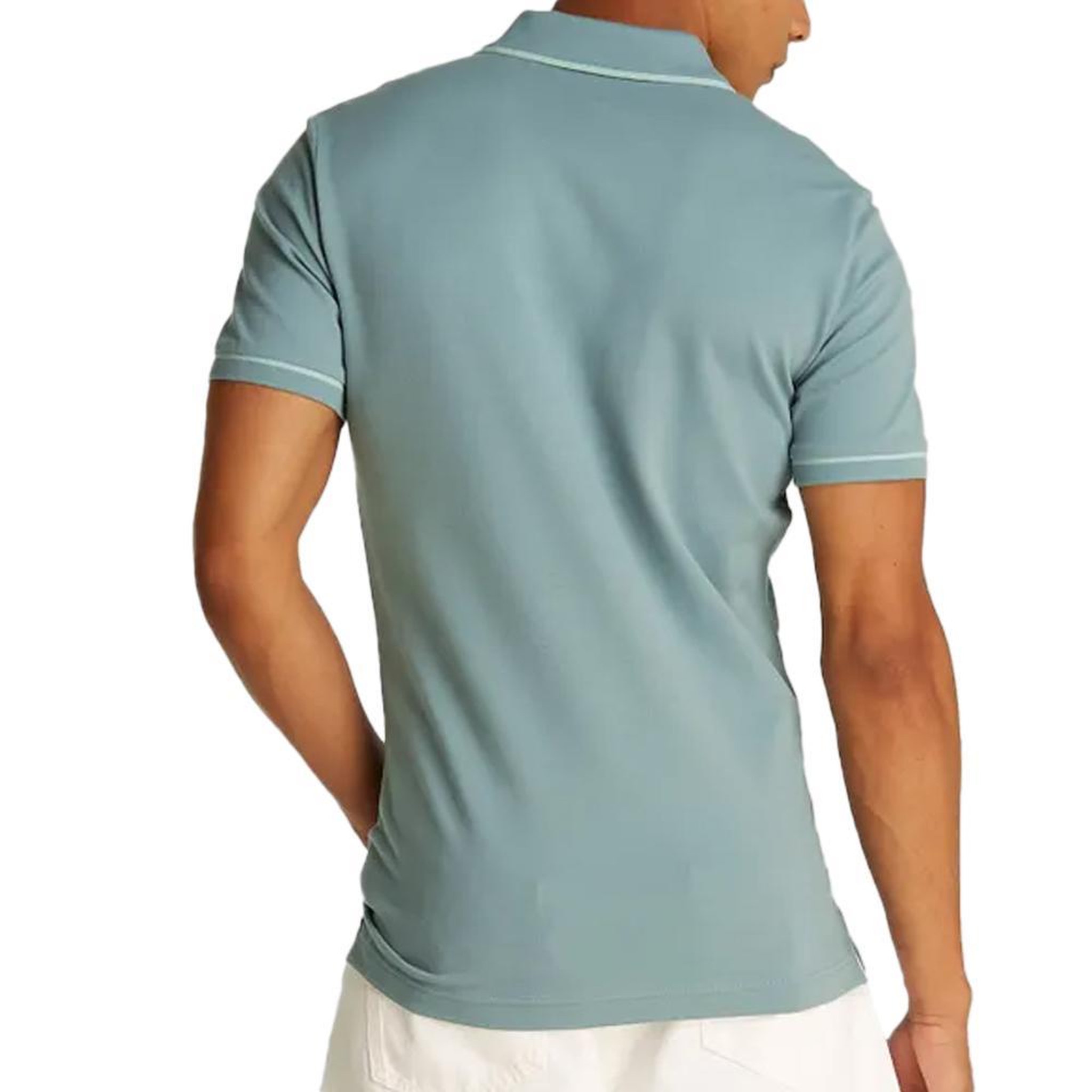 Voir la diapositive 2 : CALVIN KLEIN JEANS Polo Bleu Homme Calvin Klein Jeans Tipping