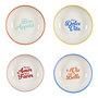 Voir la diapositive 1 : Paris Prix Lot de 4 Assiettes Creuses  Dolce Vita  20cm Multicolore